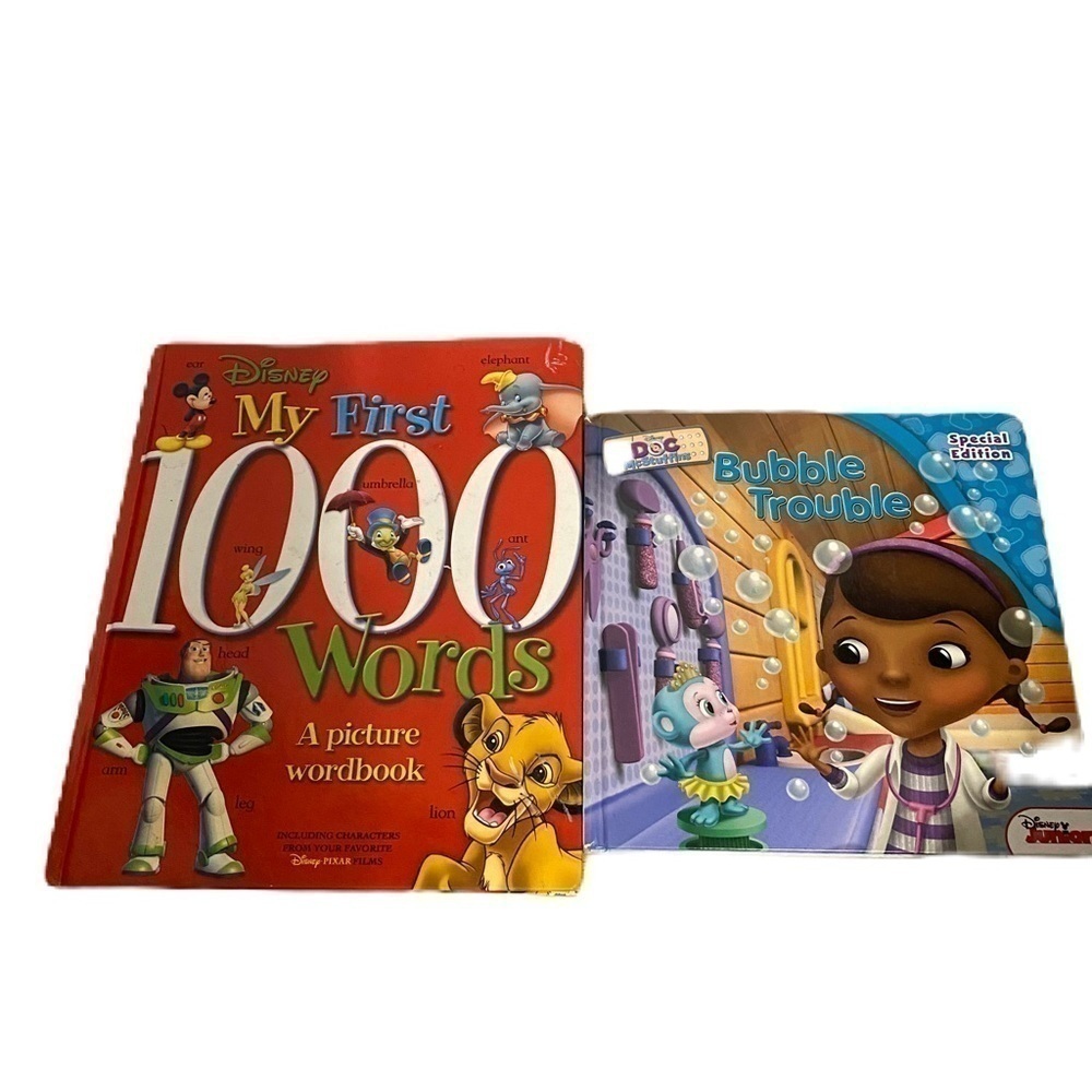 Disney My First 1000 Words Hardcover Book Doc Mcstuffins Bubble Trouble